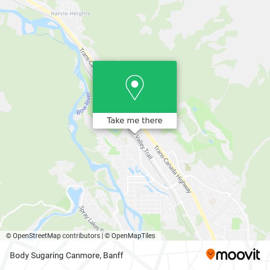Body Sugaring Canmore map