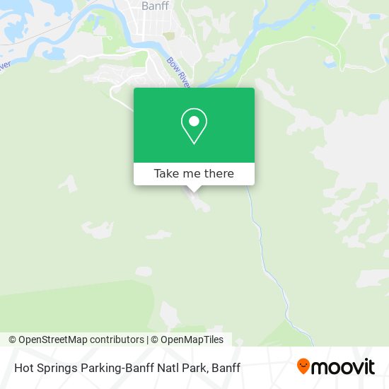 Hot Springs Parking-Banff Natl Park map
