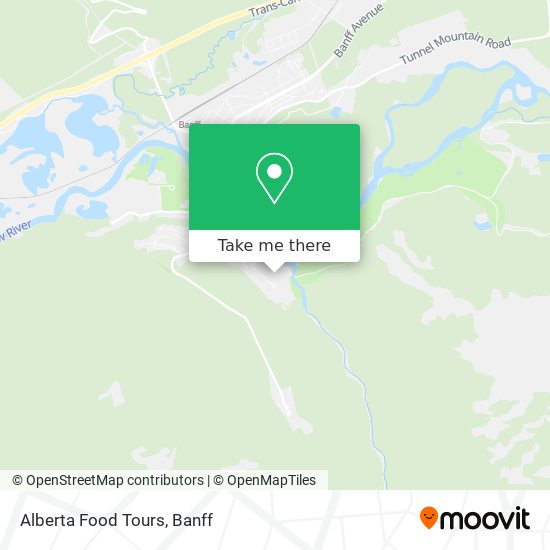 Alberta Food Tours map