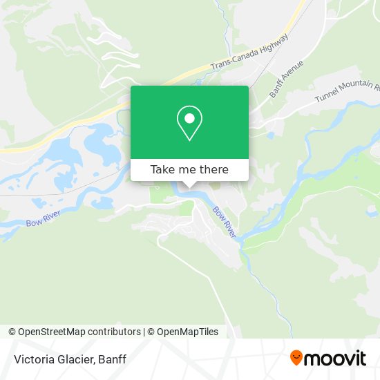 Victoria Glacier map