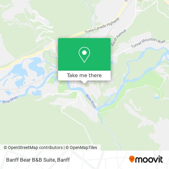 Banff Bear B&B Suite map