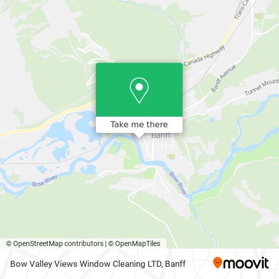 Bow Valley Views Window Cleaning LTD map