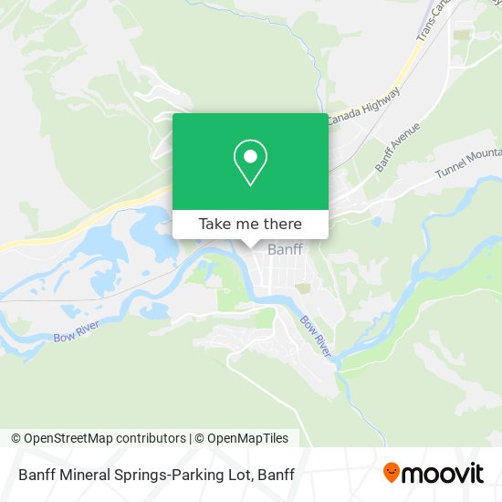 Banff Mineral Springs-Parking Lot map