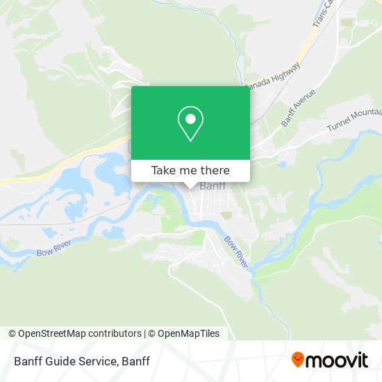 Banff Guide Service map