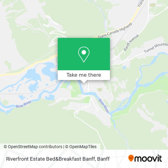 Riverfront Estate Bed&Breakfast Banff map