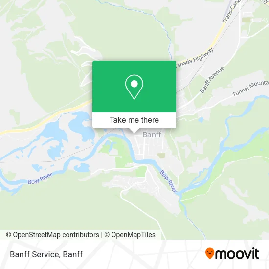 Banff Service map