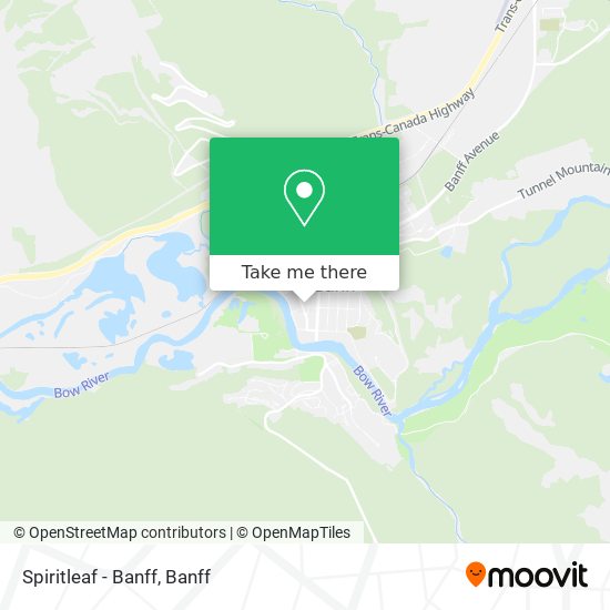 Spiritleaf - Banff map