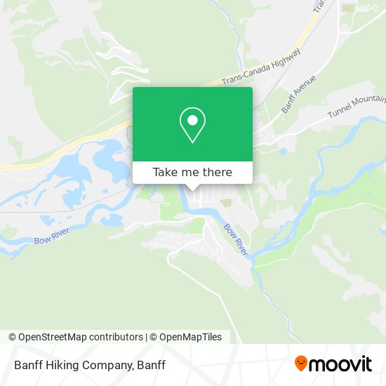 Banff Hiking Company map
