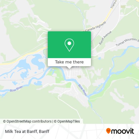 Milk Tea at Banff map