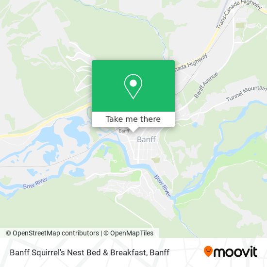 Banff Squirrel's Nest Bed & Breakfast map