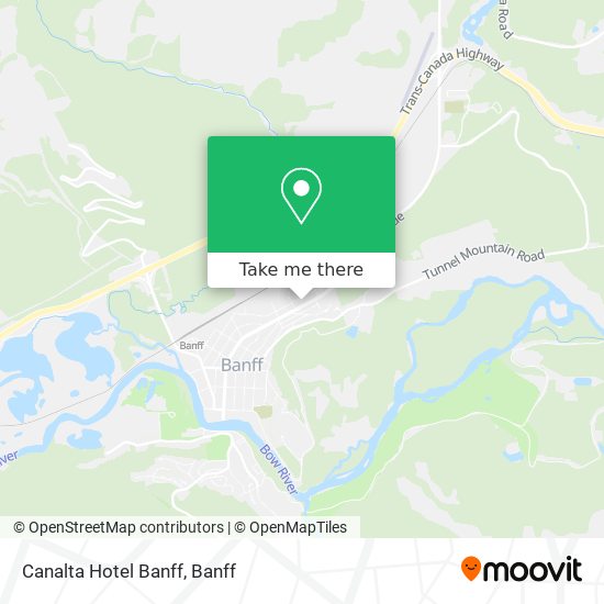 Canalta Hotel Banff map