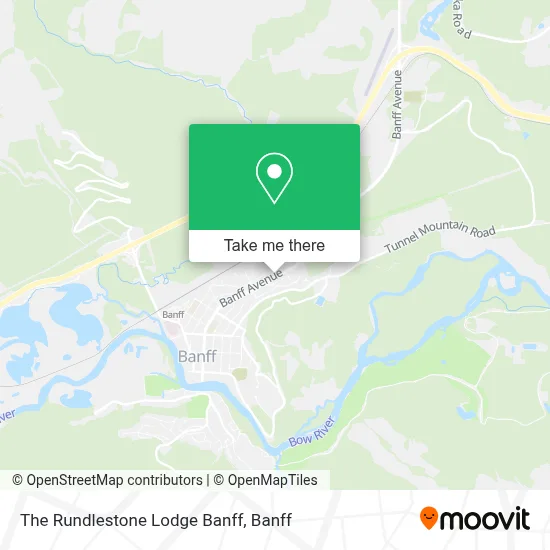 The Rundlestone Lodge Banff map