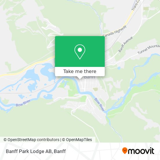 Banff Park Lodge AB map
