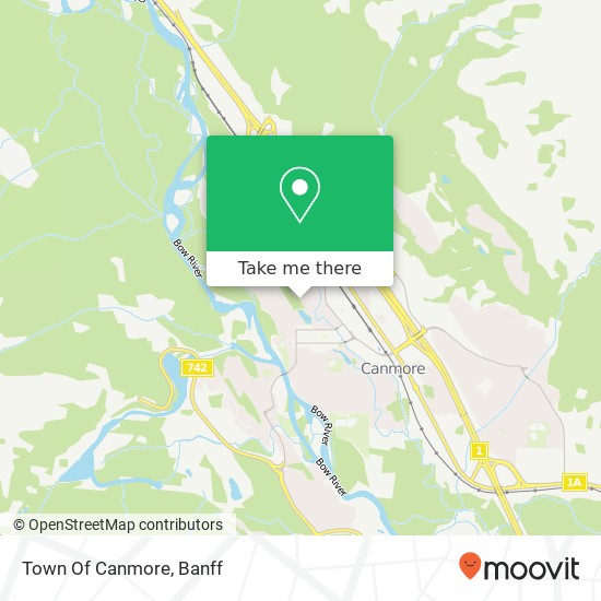Town Of Canmore map