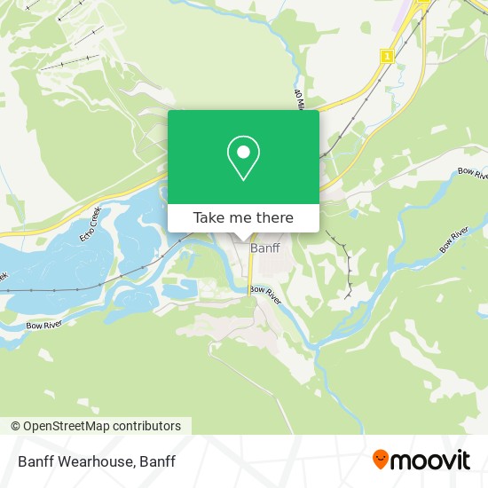 Banff Wearhouse map
