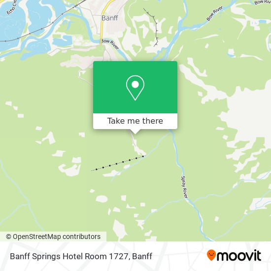 Banff Springs Hotel Room 1727 map