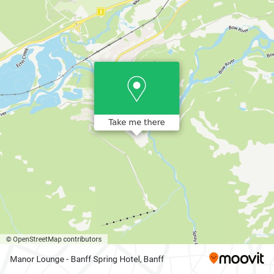 Manor Lounge - Banff Spring Hotel map