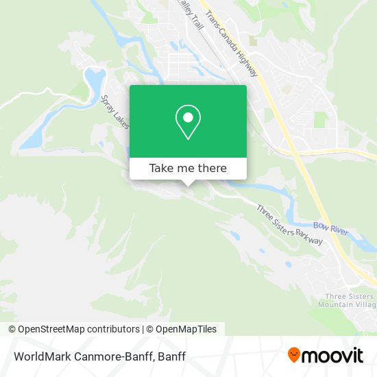 WorldMark Canmore-Banff map