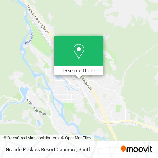 Grande Rockies Resort Canmore map
