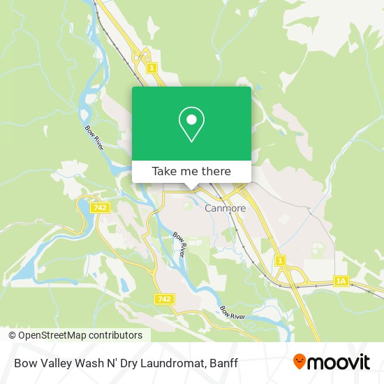 Bow Valley Wash N' Dry Laundromat map