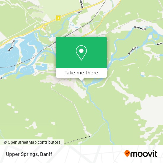 Upper Springs map