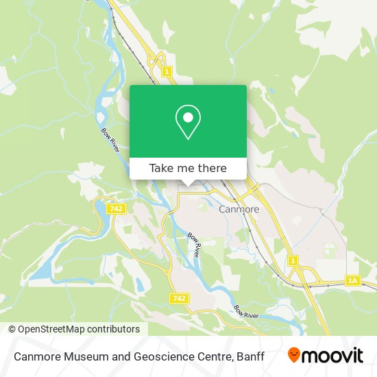 Canmore Museum and Geoscience Centre map