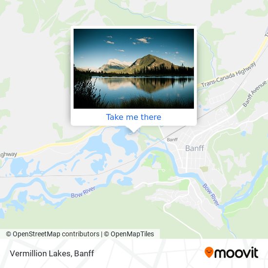 Vermillion Lakes map