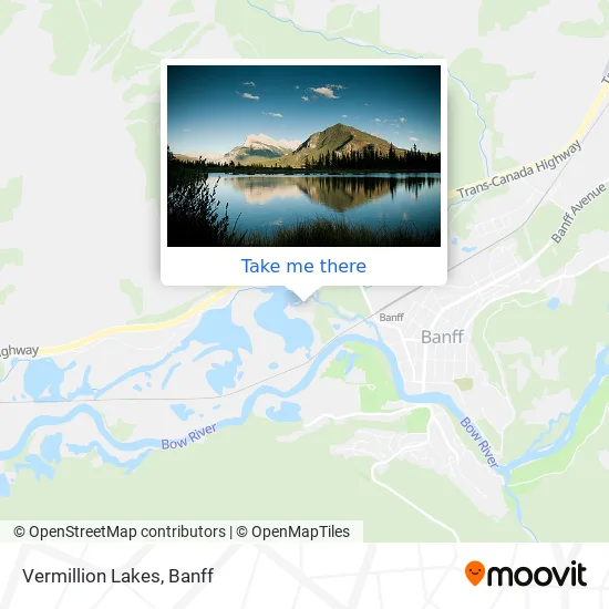 Vermillion Lakes map