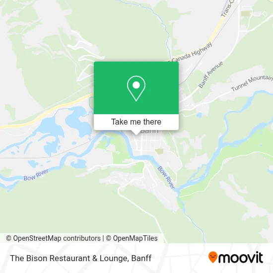 The Bison Restaurant & Lounge map