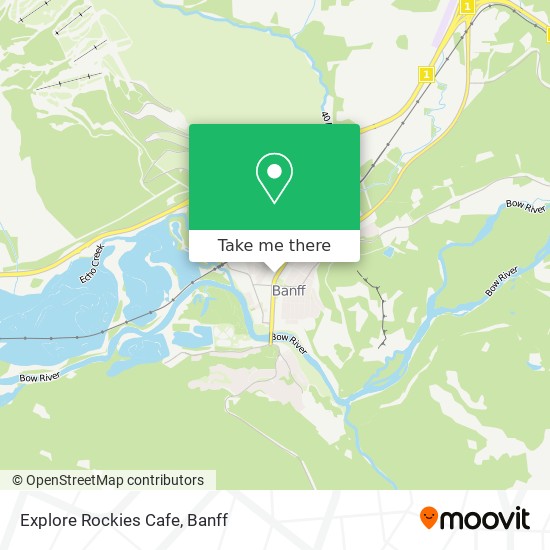 Explore Rockies Cafe map