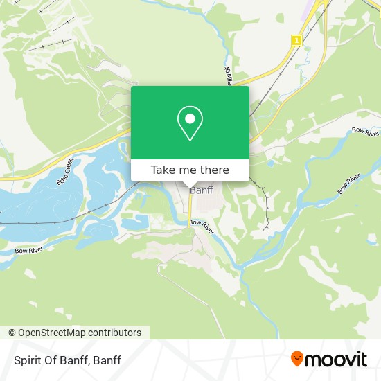 Spirit Of Banff map