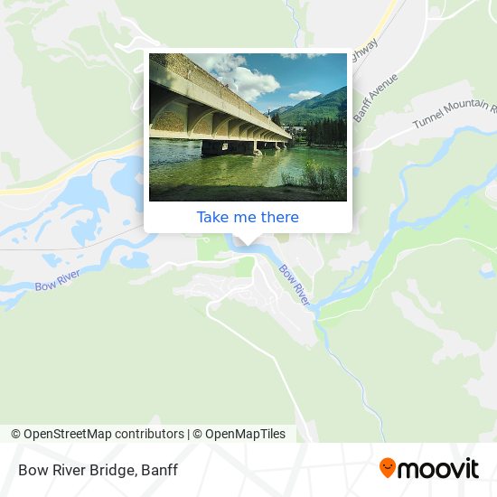 Bow River Bridge map