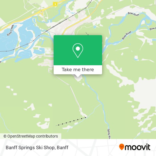 Banff Springs Ski Shop map