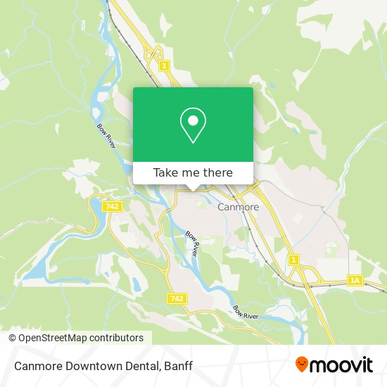 Canmore Downtown Dental map