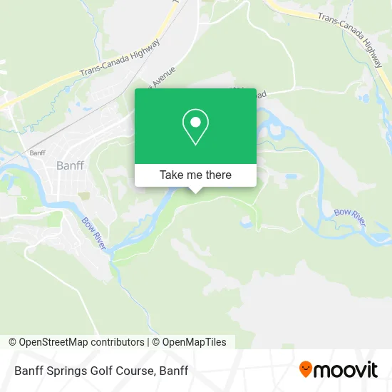 Banff Springs Golf Course map