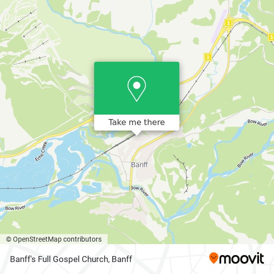 Banff's Full Gospel Church map
