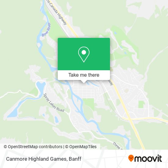 Canmore Highland Games map