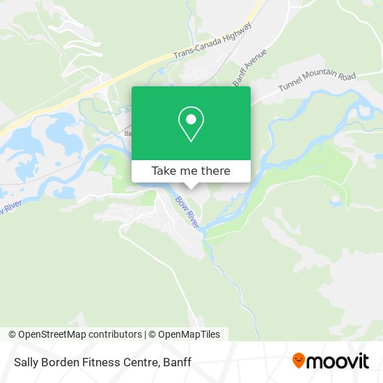 Sally Borden Fitness Centre map
