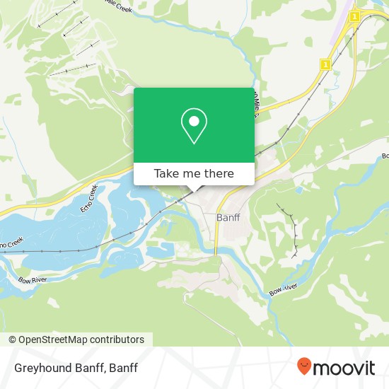 Greyhound Banff map
