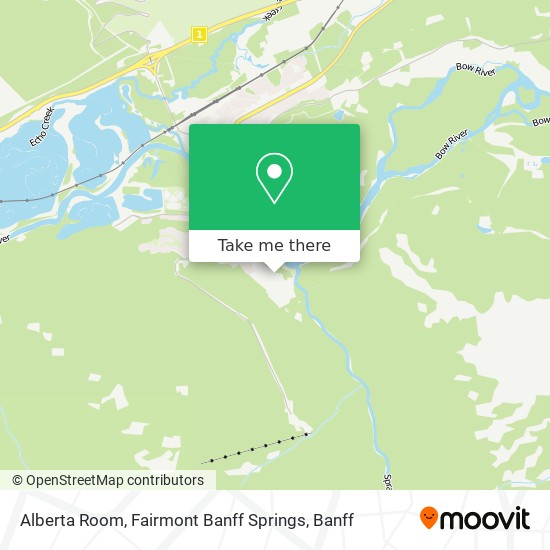 Alberta Room, Fairmont Banff Springs map