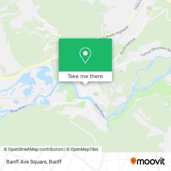 Banff Ave Square map
