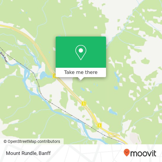 Mount Rundle map