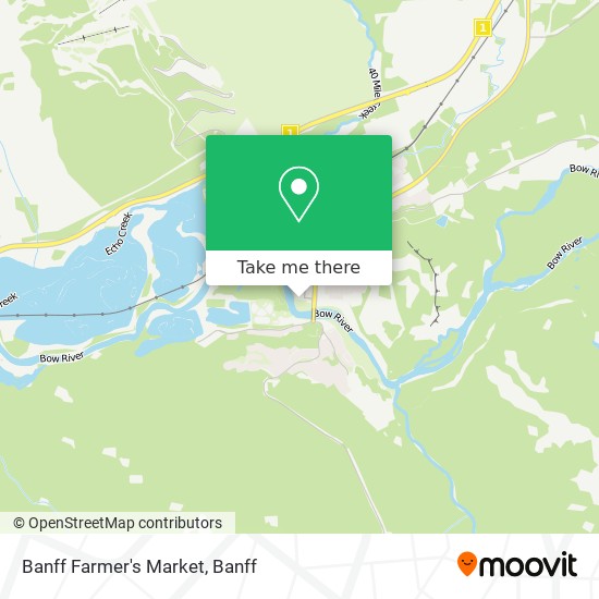 Banff Farmer's Market map