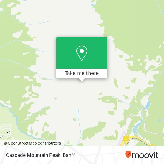Cascade Mountain Peak map