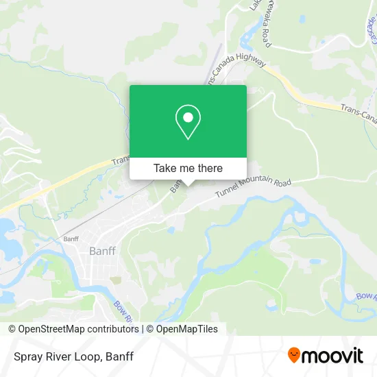 Spray River Loop map