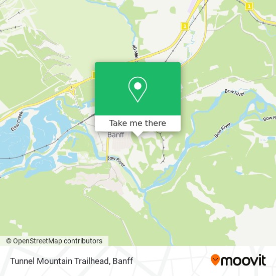 Tunnel Mountain Trailhead plan