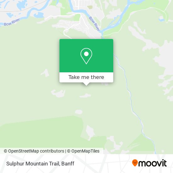Sulphur Mountain Trail map