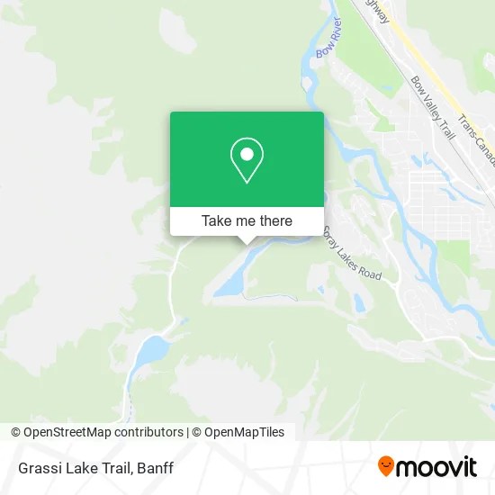 Grassi Lake Trail map