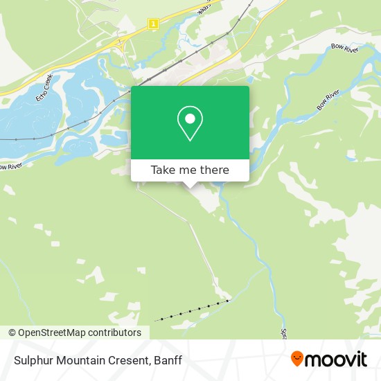 Sulphur Mountain Cresent map