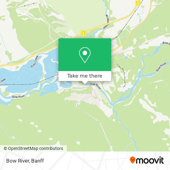 Bow River map